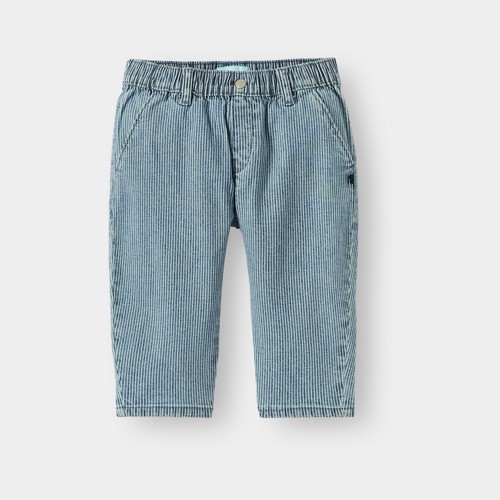Pantalon Regular Rayé Bleu Bébé Garçon - Rayures Bleu - 6M - OBAIBI