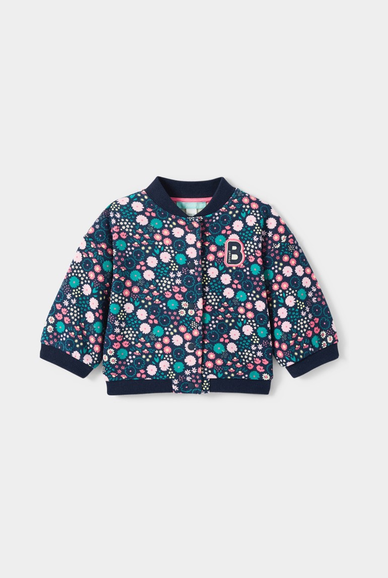 Blouson imprimé rose fleuri bébé fille - Imprimé rose