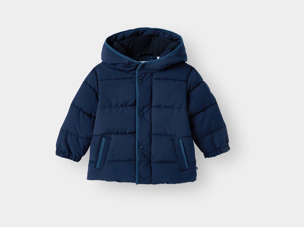 Doudoune polaire bleu bébé garçon 1