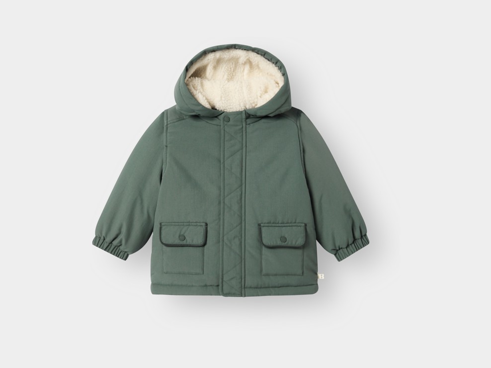 Parka 2 en 1 vert kaki bébé garçon 2