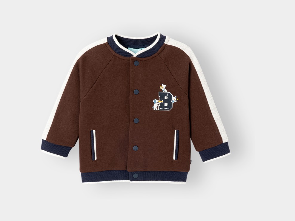 Veste teddy marron garçon 1