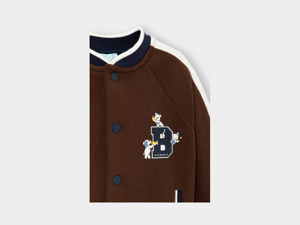 Veste teddy marron garçon 2