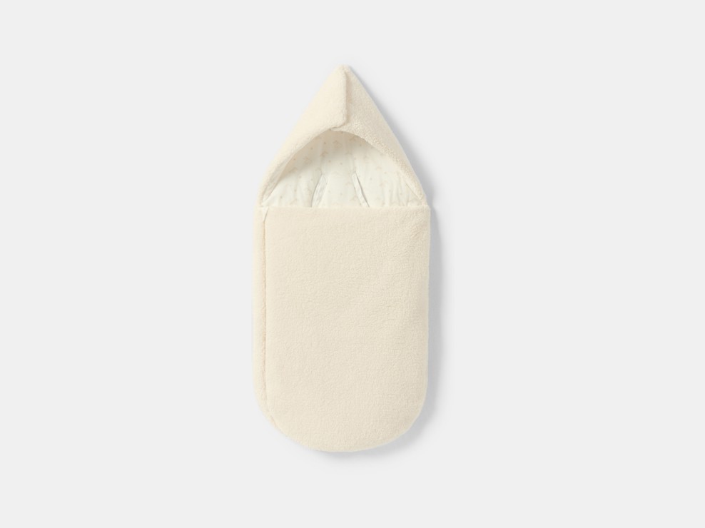 Beiger Sherpa-Schlafsack für Neugeborene, unisex 1