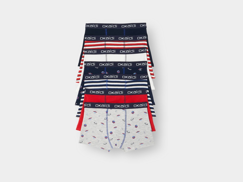 Lot de 7 boxers multicolore garçon 1