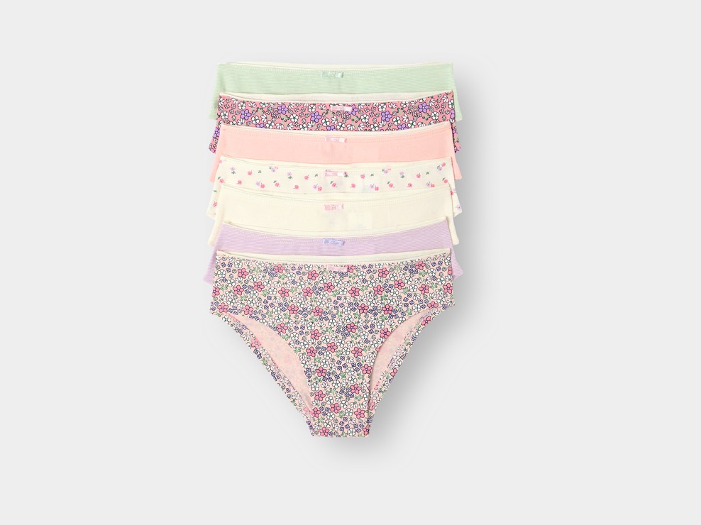 Lot de 7 culottes multicolores fille 1