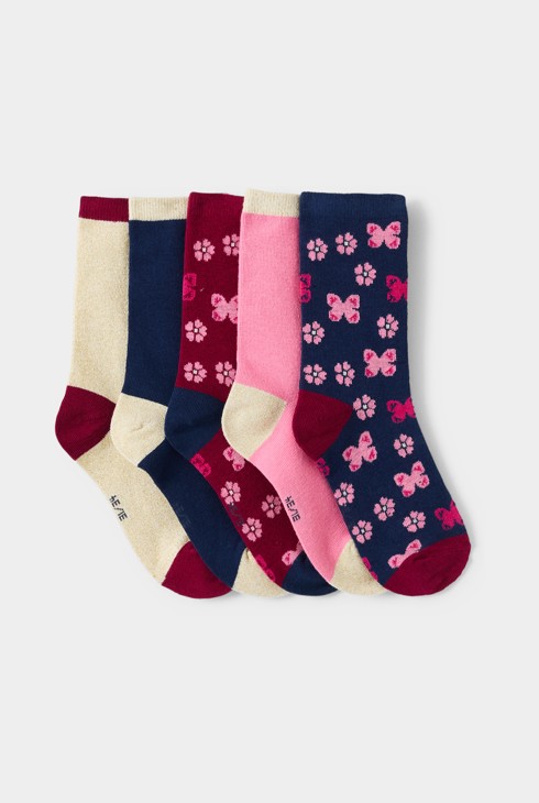 Lot de chaussettes multicolores fille 1