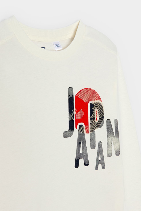 Camiseta blanca «Japan» para niño 2