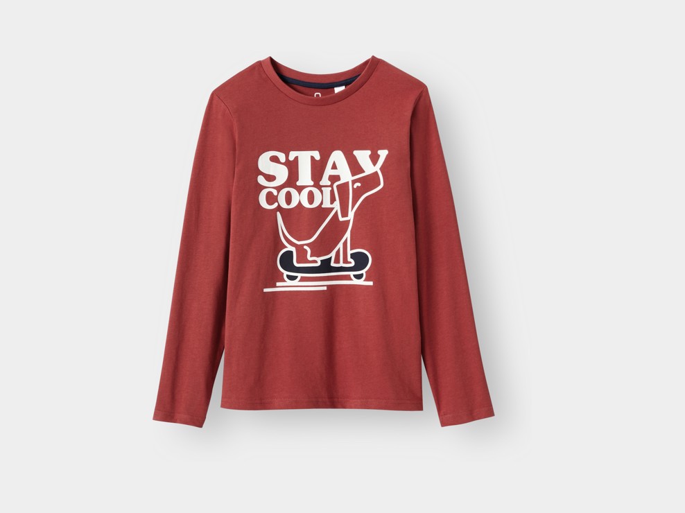 T-shirt chien rouge garçon 1