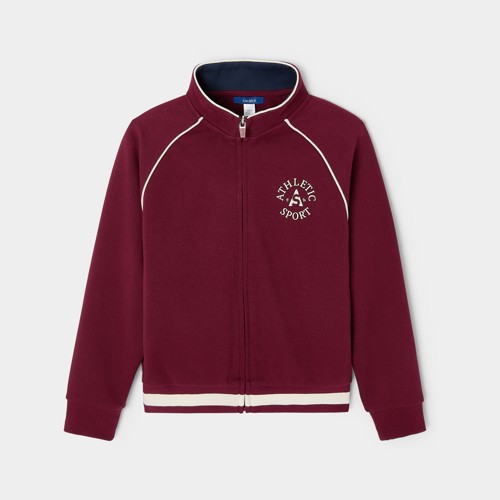 Veste Zippée Bordeaux Garçon - Prune - 5A - OKAIDI