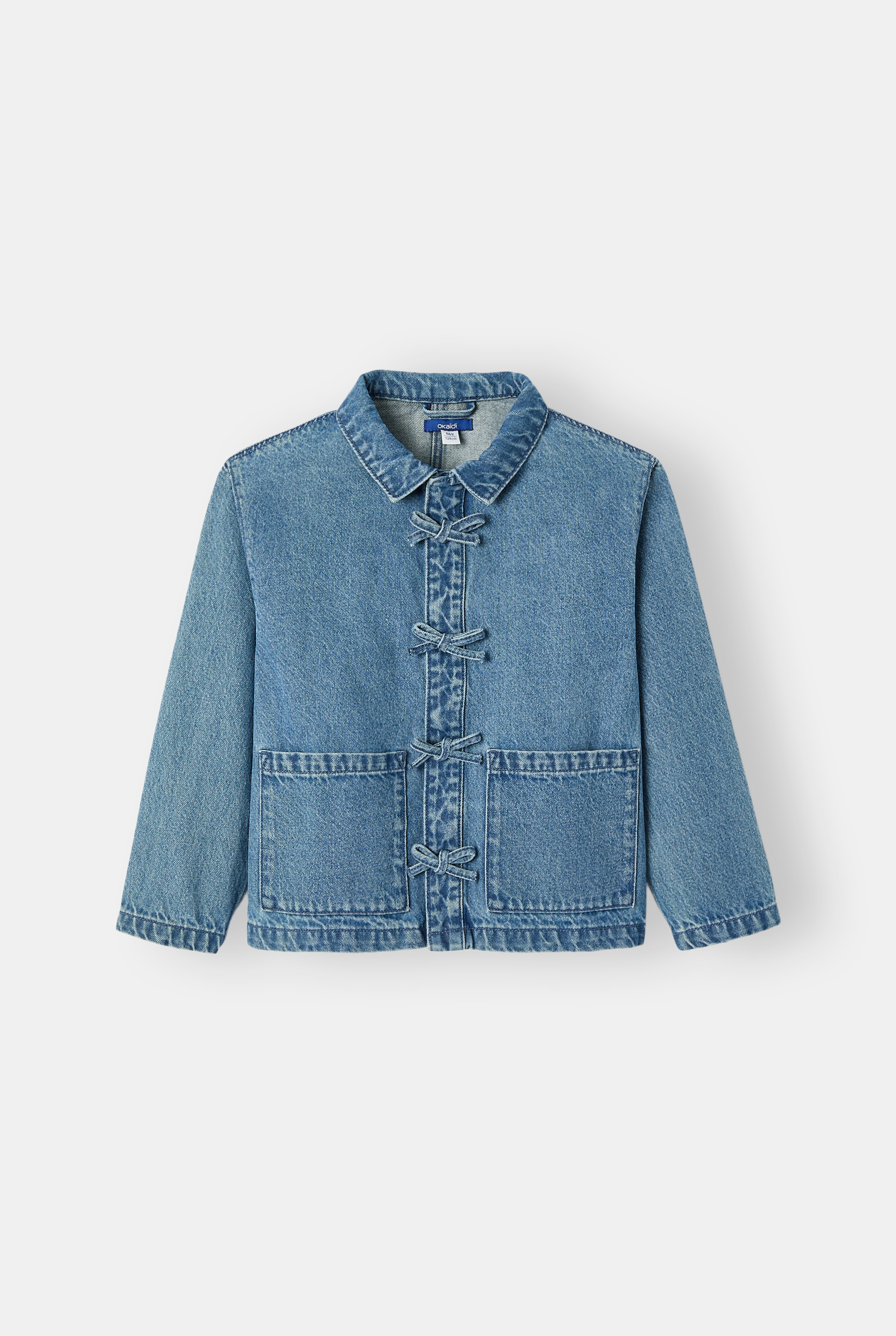 Veste en jean bleue fille - Denim bleu stone