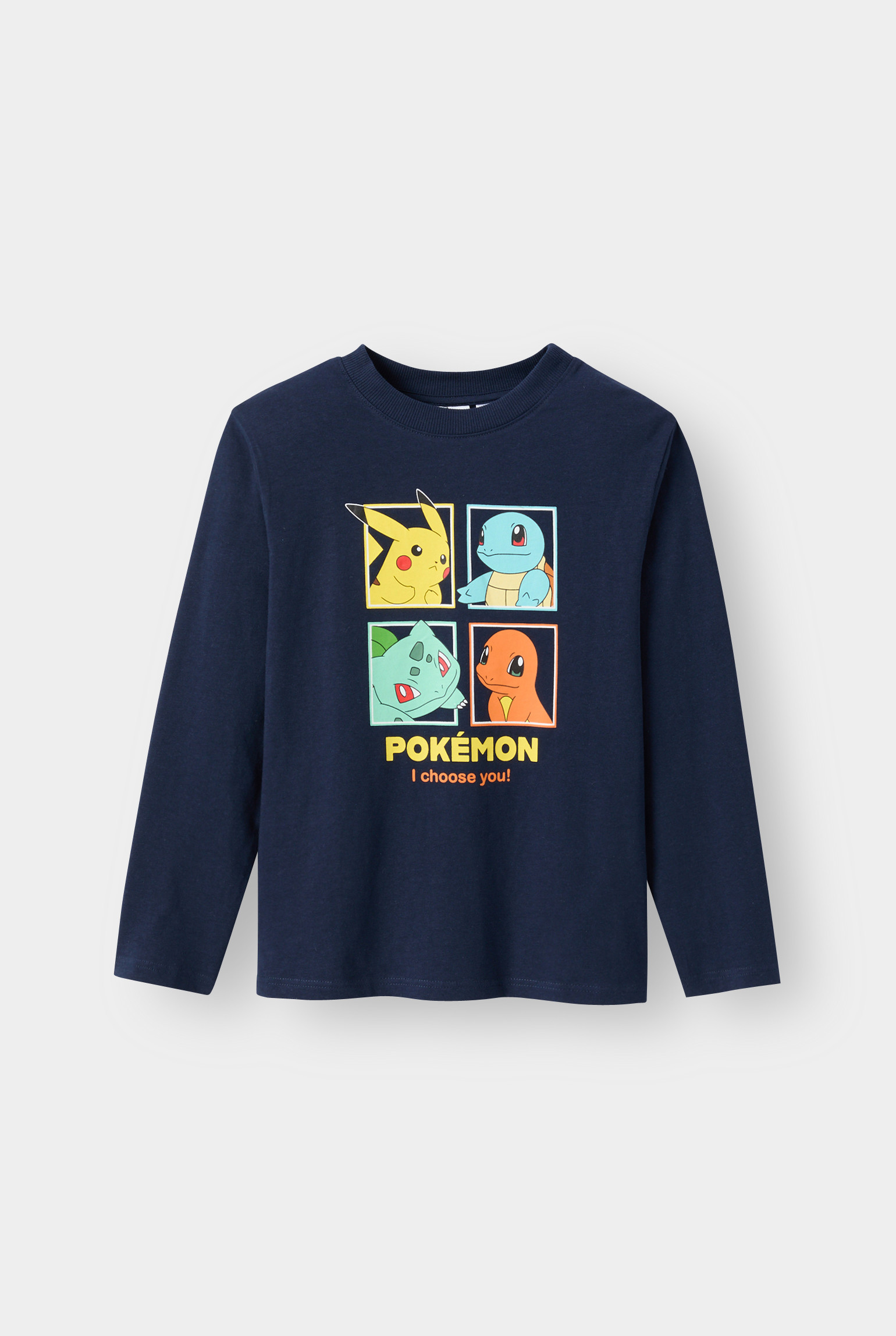 T-shirt Pokémon blanc enfant - Bleu navy