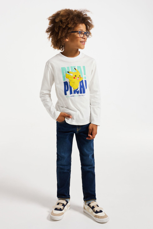 Weißes Pokémon-T-Shirt für Kinder 1