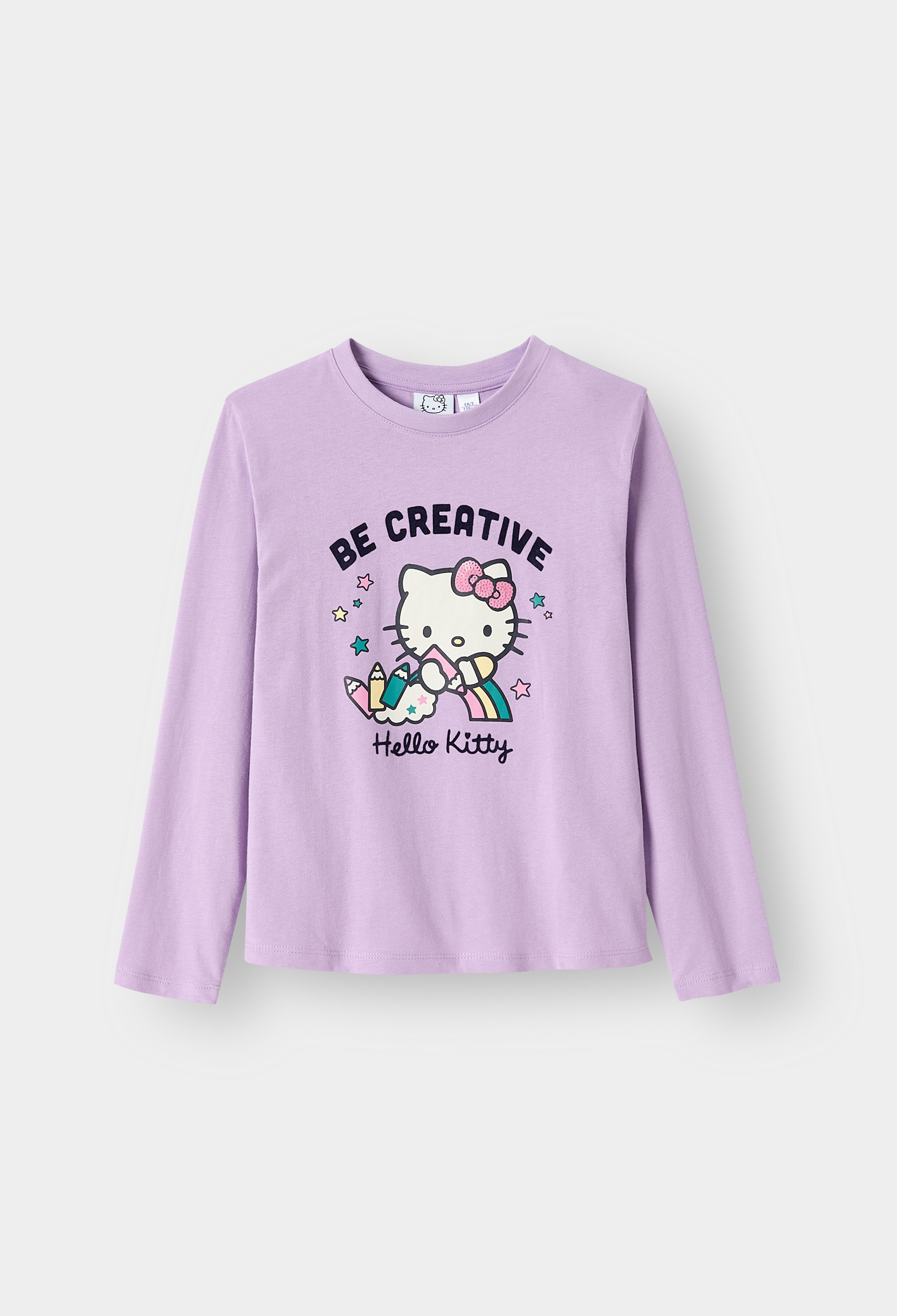 T-shirt Hello Kitty blanc fille - Light Purple