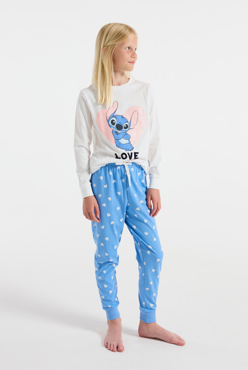 Blauwe pyjama-set voor meisjes met Lilo en Stitch 1
