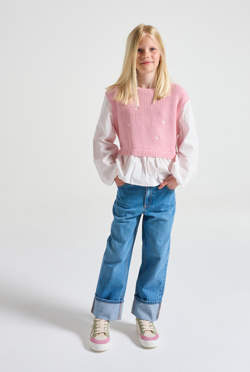 Roze trui voor meisjes 1