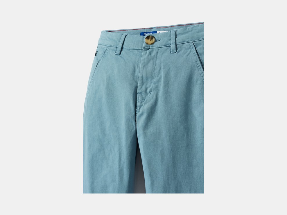 Pantalon chino bleu garçon 2