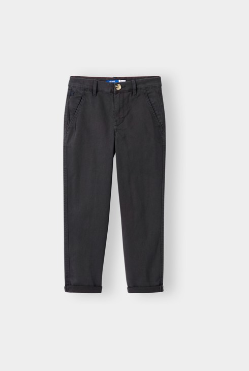 Pantalon droit gris foncé garçon 1