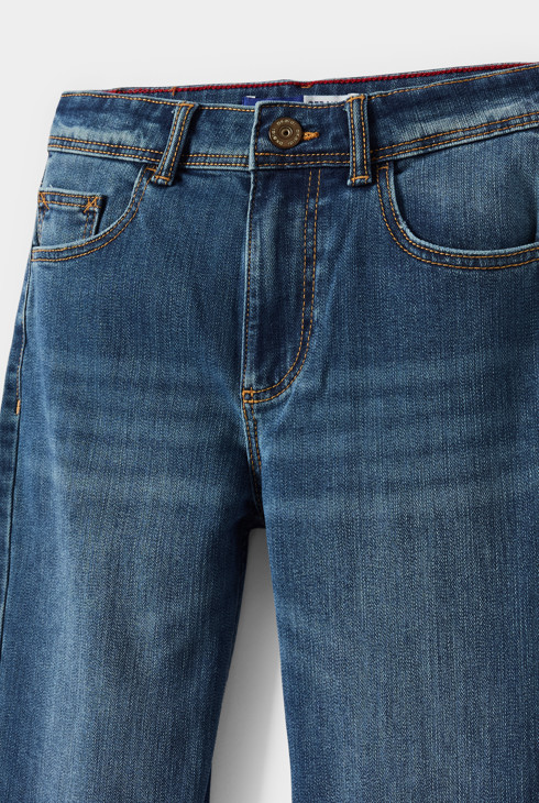 Jean droit bleu garçon 2