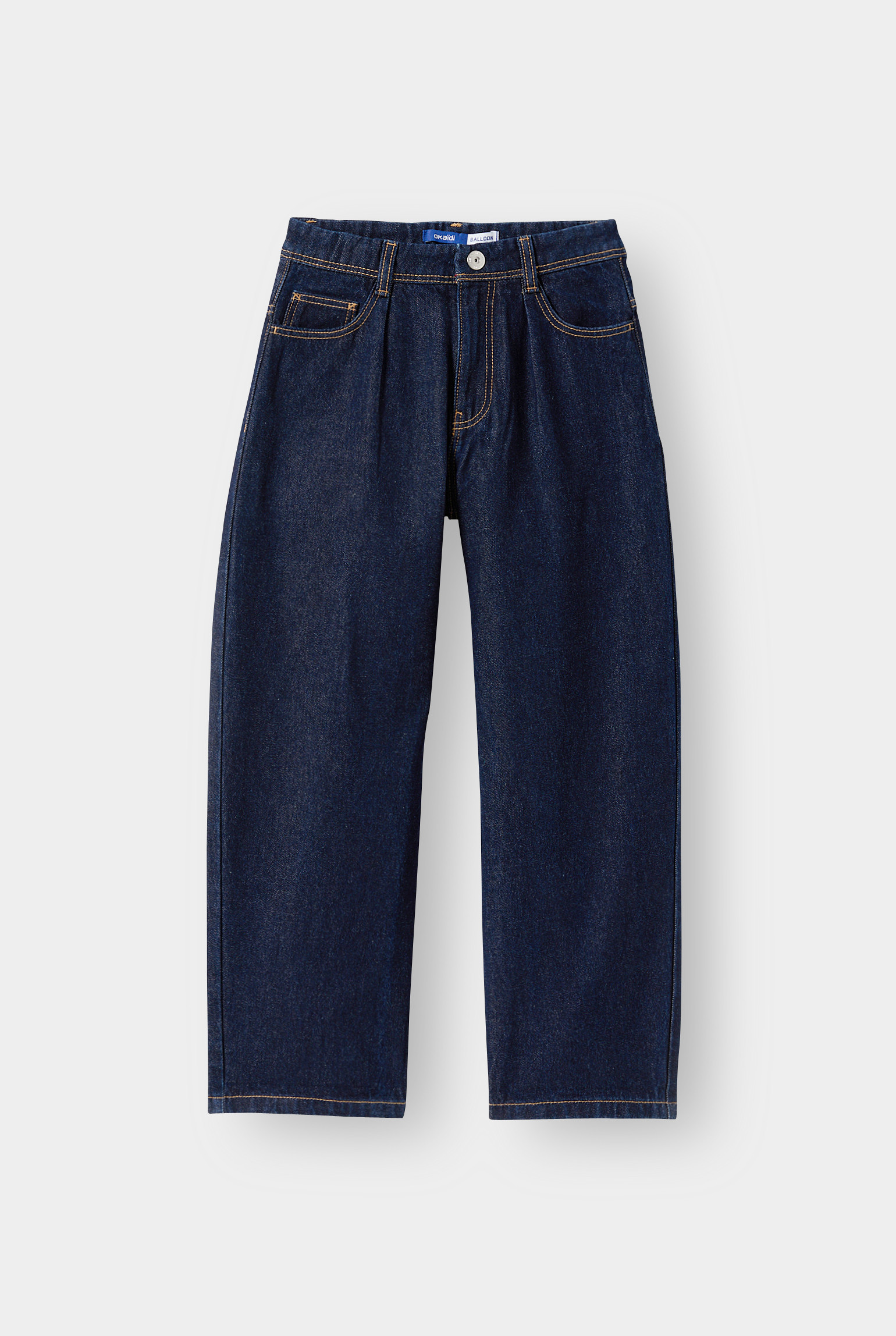 Jean balloon denim bleu garçon - rinse