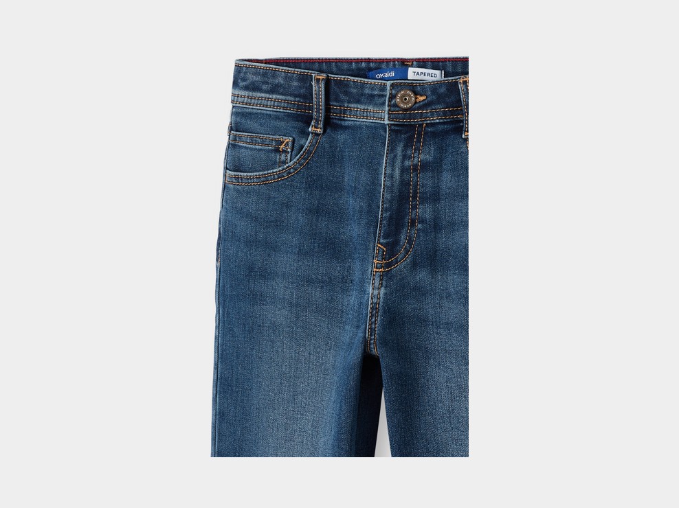 Blaue Straight-Fit-Jeans für Jungen 2