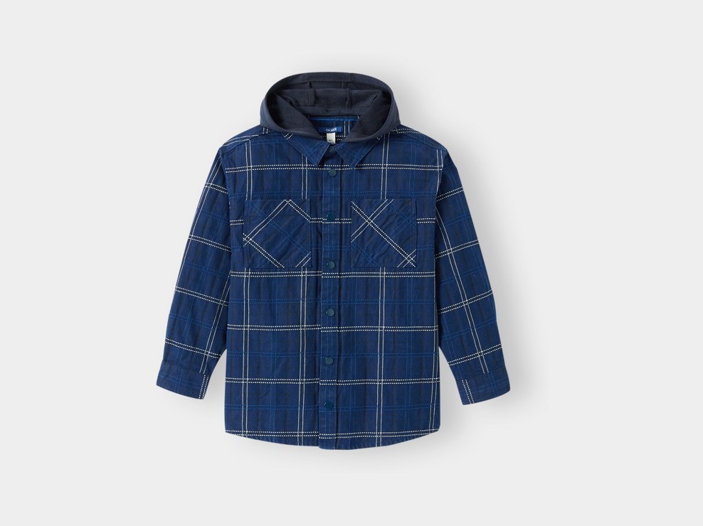 Chemise bleu marine garçon 1