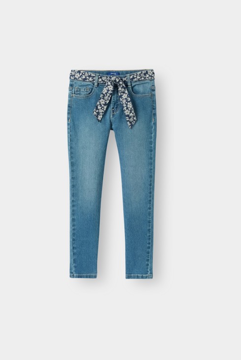 Jean skinny bleu stone fille 1