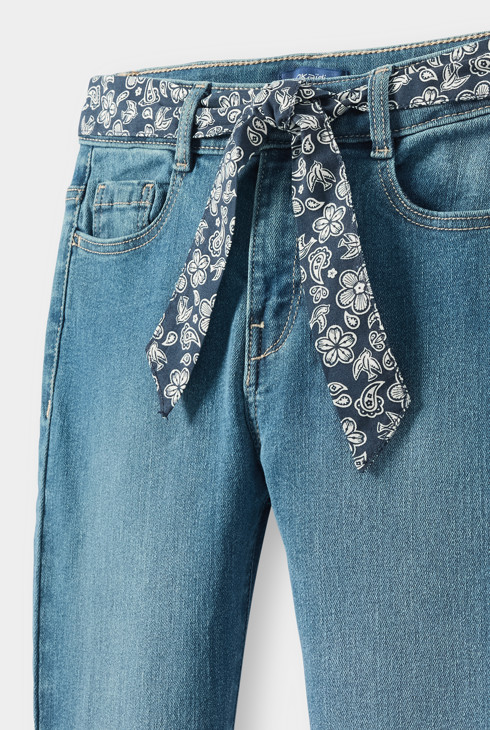 Jean skinny bleu stone fille 2
