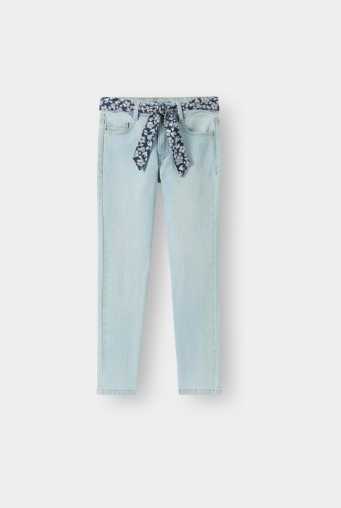 Jean skinny bleu clair fille 1