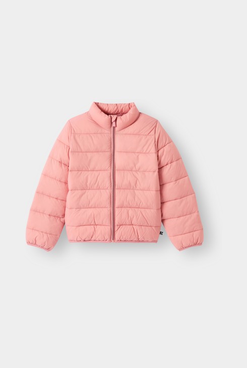 Chaqueta acolchada rosa para niña 1