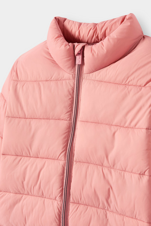 Chaqueta acolchada rosa para niña 2