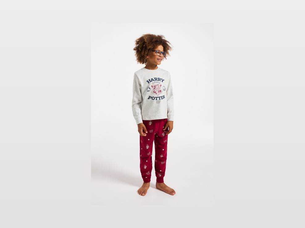 Pyjama Harry Potter rouge mixte 1