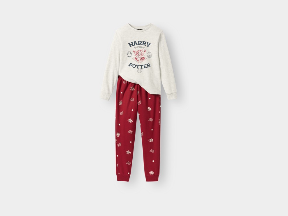 Pyjama Harry Potter rouge mixte 2