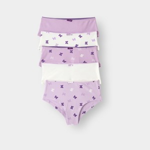 Lot de 5 culottes violettes fille