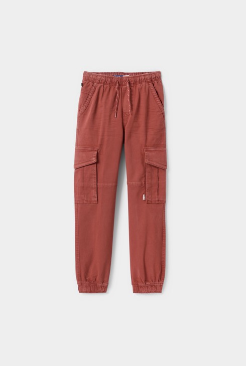 Pantalones cargo rojos para niño 1