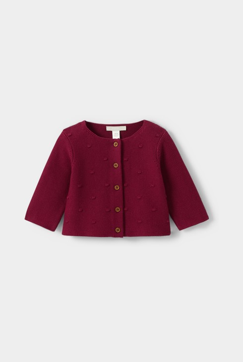 Ensemble 3 pièces bordeaux bébé fille 2