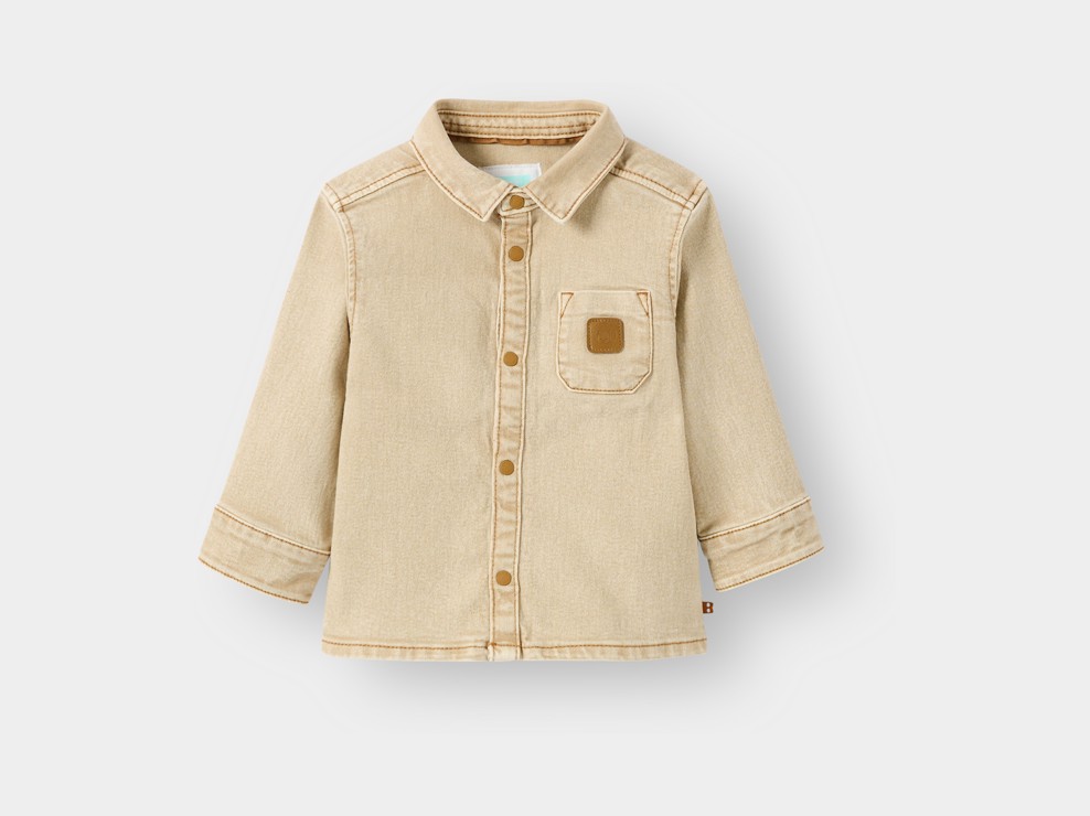 Chemise beige bébé garçon 1