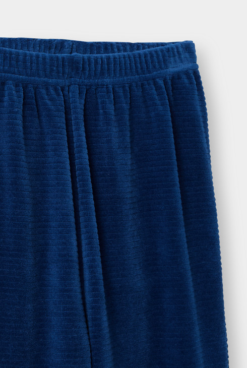 Pyjama velours morse bleu marine garçon