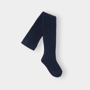 Collants chauds bleu marine bébé fille