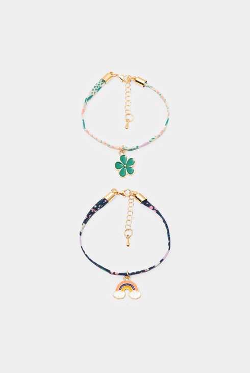 Lot de bracelets multicolore fille 1