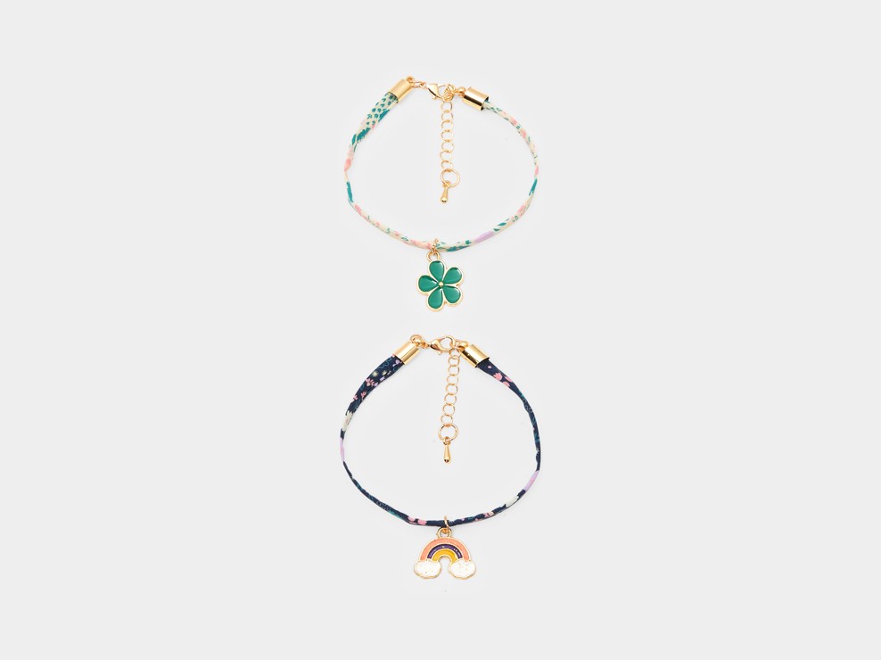 Lot de bracelets multicolore fille 1