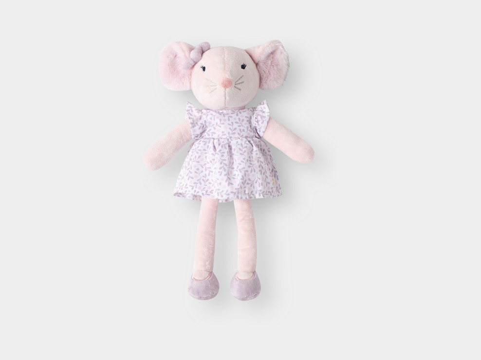 Rosa Plüschmaus für Baby-Mädchen 1