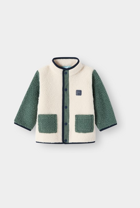 Giacca in pile verde per bambino 2