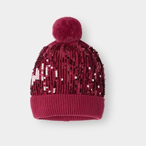 Bonnet bordeaux fille