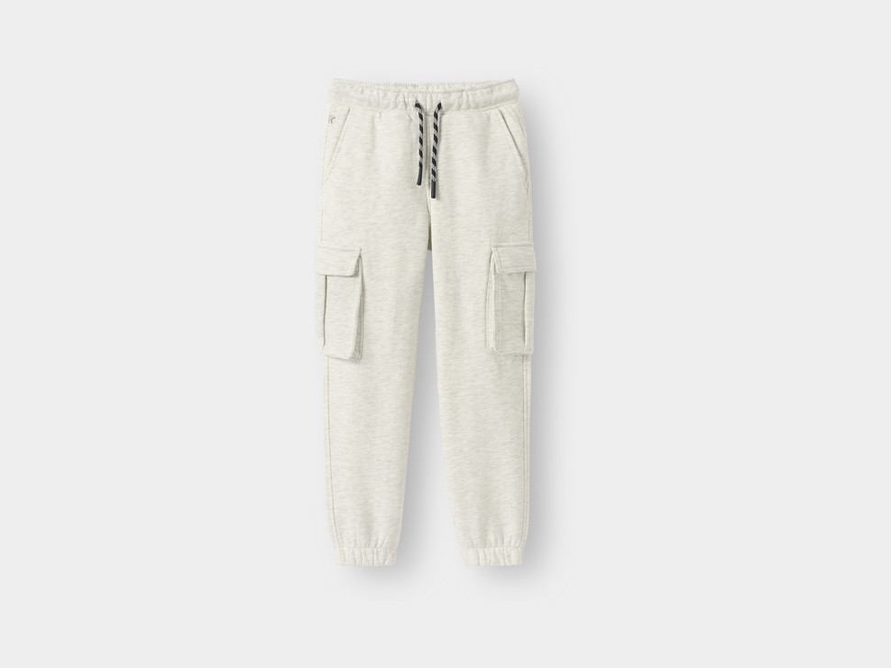 Jogging molleton cargo écru garçon 1