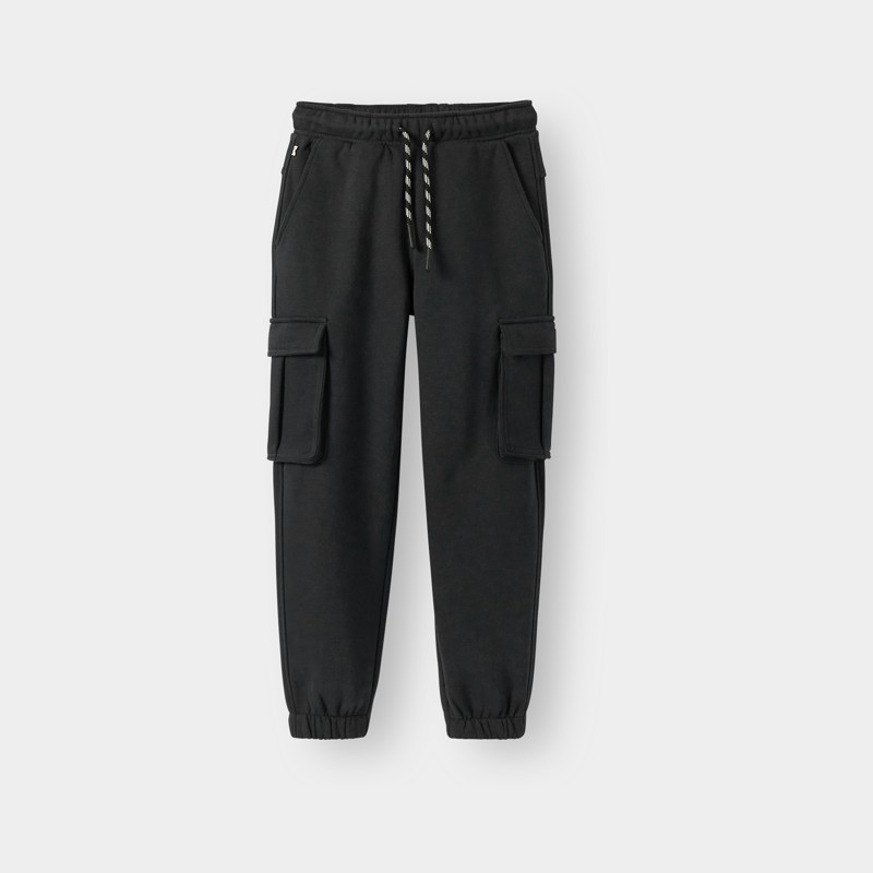 Tute da jogging in felpa stile cargo grigio scuro da BAMBINO