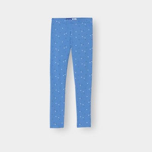 Legging imprimé fleurs bleu fille