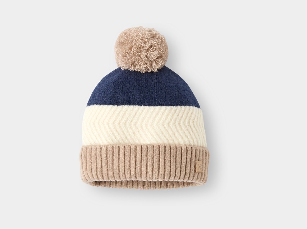 Bonnet doublé bleu garçon 1