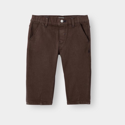 Pantalon Regular Denim Marron Bébé Garçon - Marron Brownie - 6M - OBAIBI