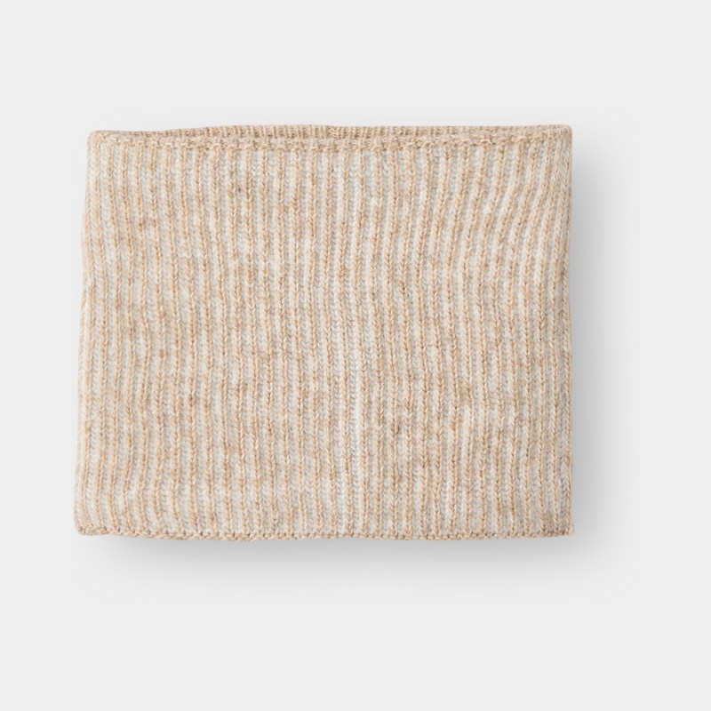 Snood maille doublé beige garçon