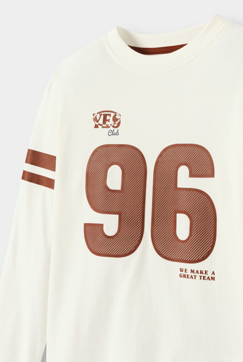 Camiseta blanca estampada per a nens 2